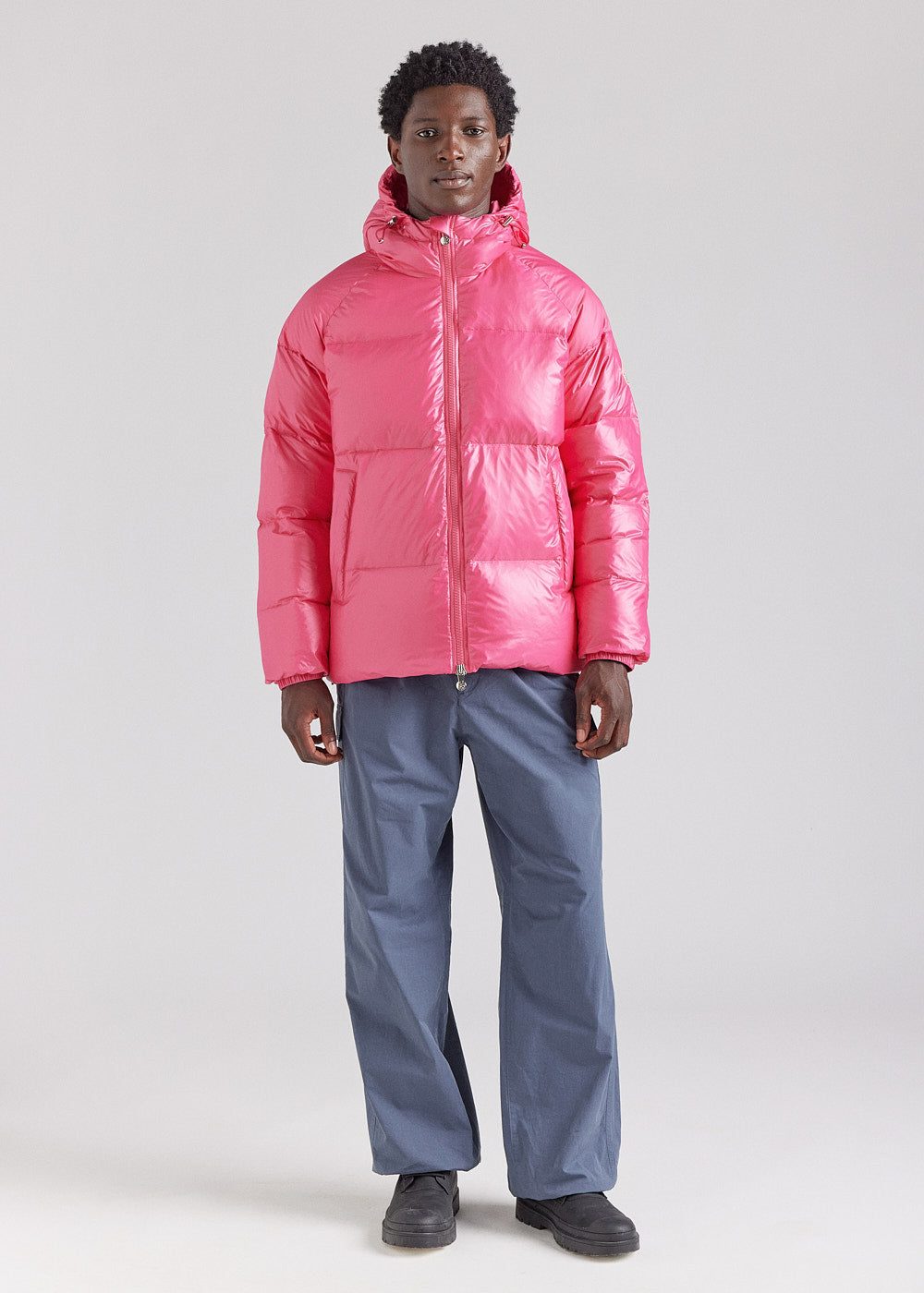 Unisex-Daunenjacke mit Kapuze Pyrenex Sten Rose-4