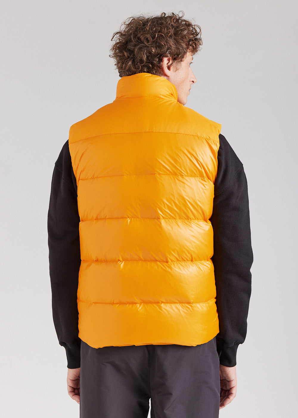 Pyrenex John yellow unisex sleeveless down jacket-5