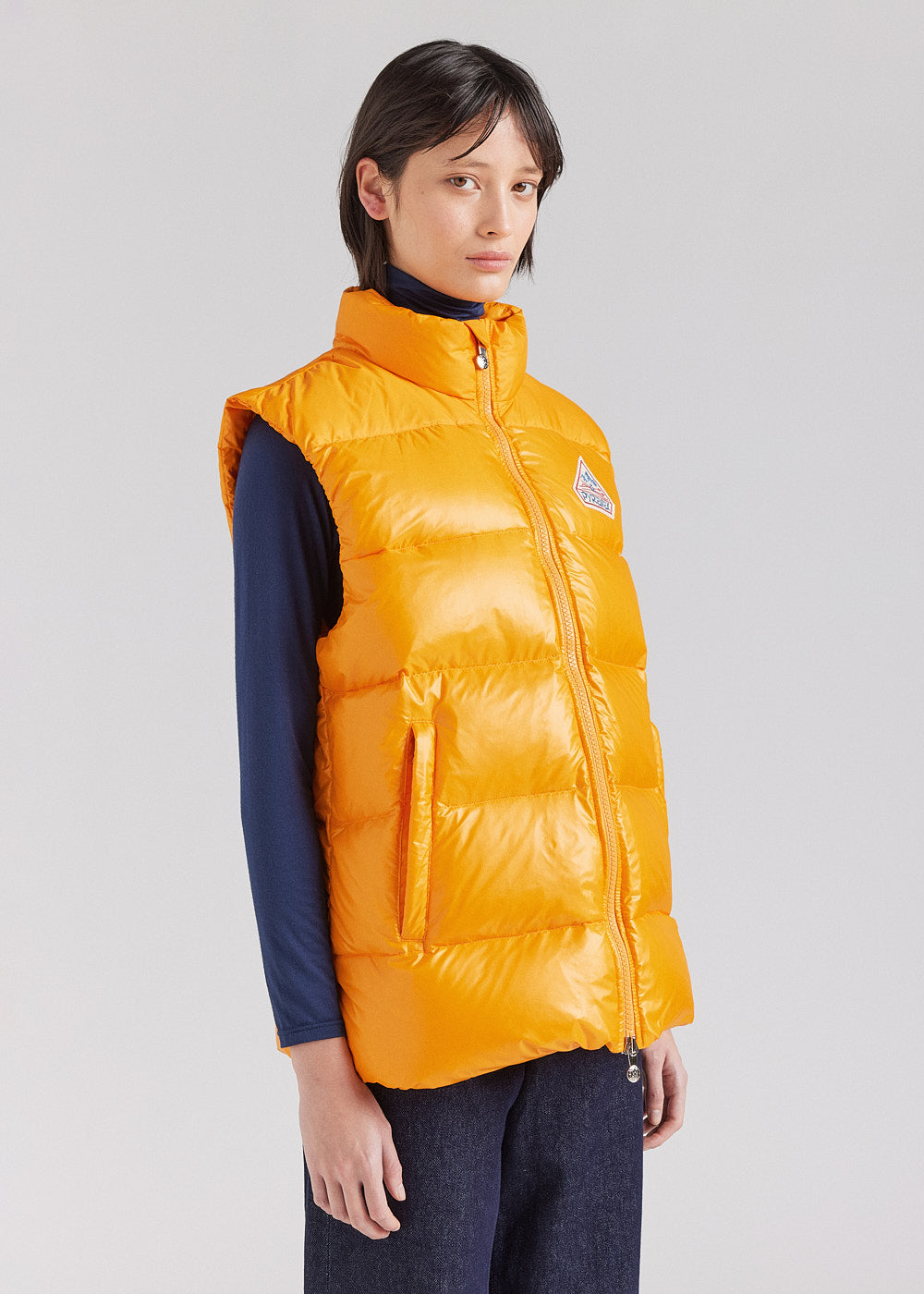 Pyrenex John yellow unisex sleeveless down jacket-2