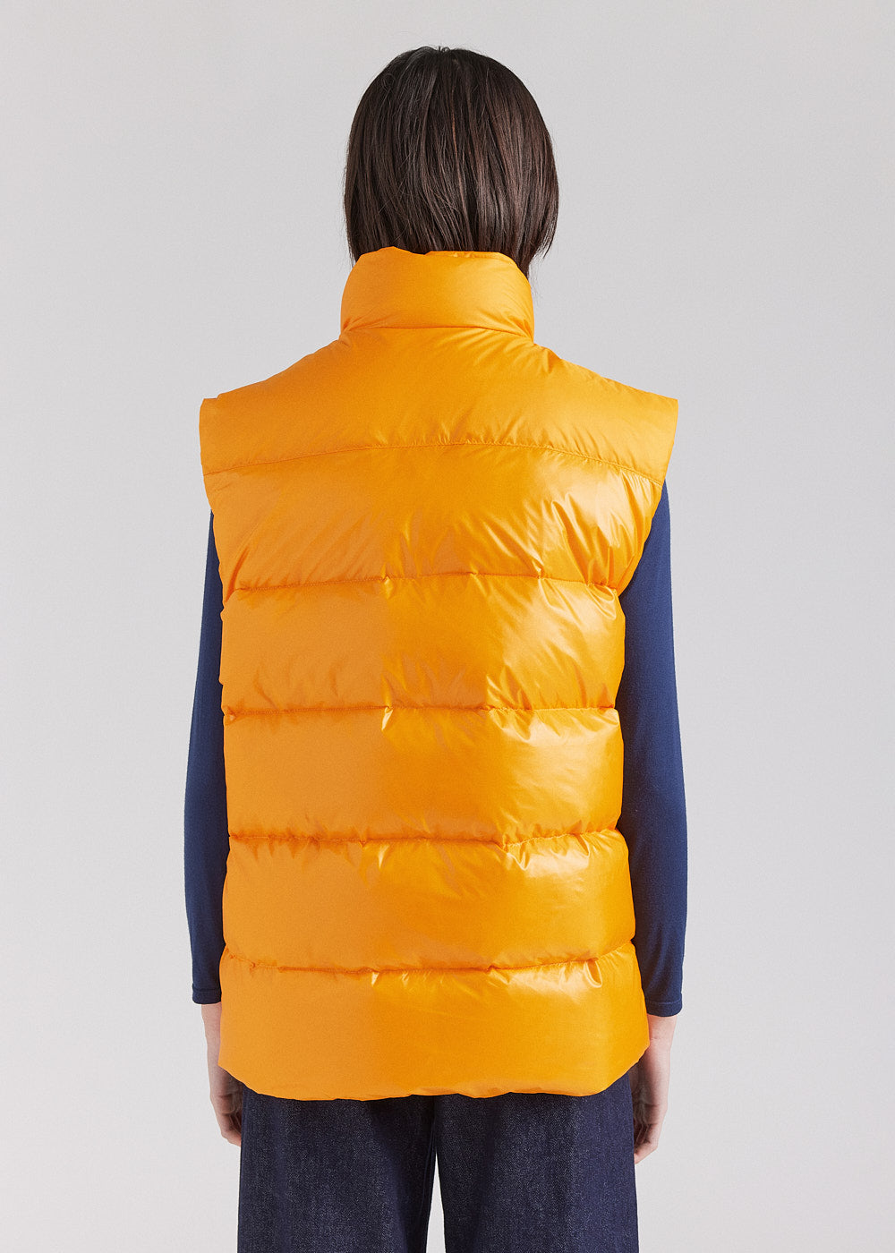 Pyrenex John yellow unisex sleeveless down jacket-6