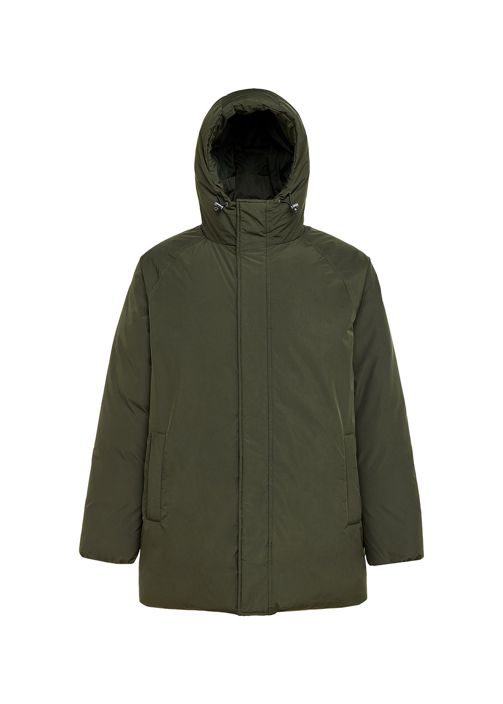 Men's Pyrenex Spark hooded warm down parka deep-khaki-5