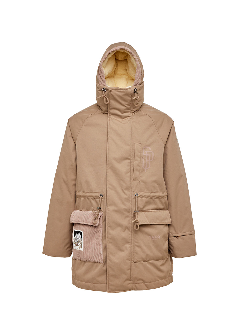 Pyrenex x Supakitch PRK Men's Winter Parka Light Taupe-10