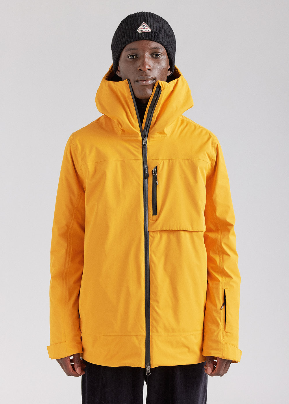 Veste parka imperméable homme Pyrenex Gravity 2 en duvet naturel cadium yellow-1