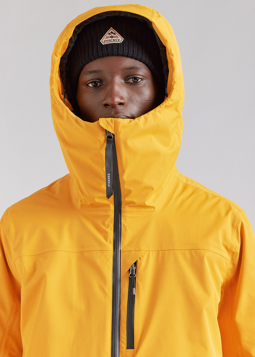 Veste parka imperméable homme Pyrenex Gravity 2 en duvet naturel cadium yellow-4