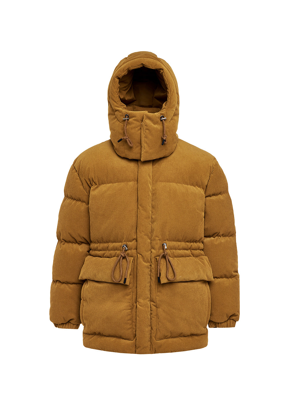 doudoune homme velours orange Big Puffer Supakitch