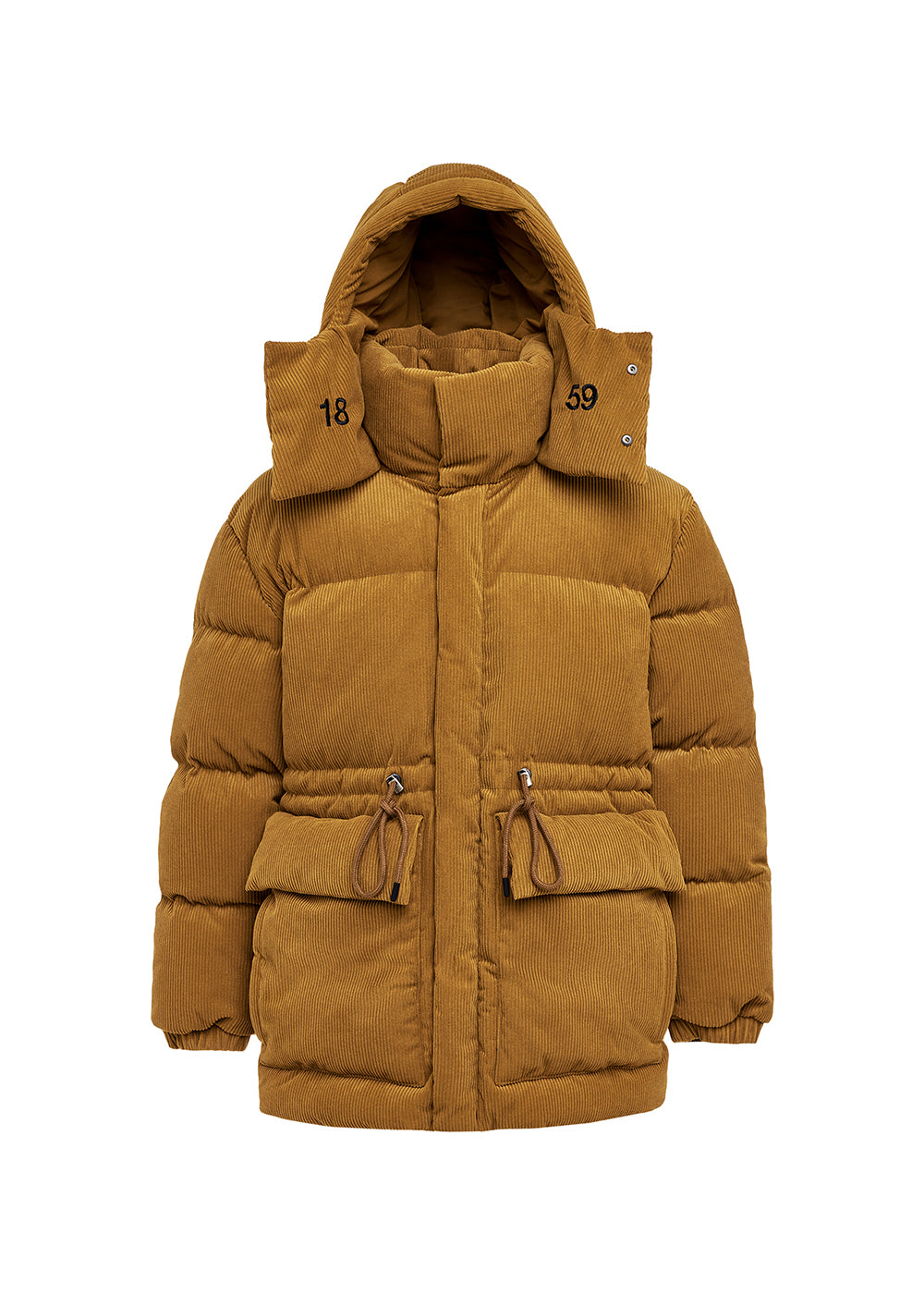 doudoune homme velours orange Big Puffer Supakitch