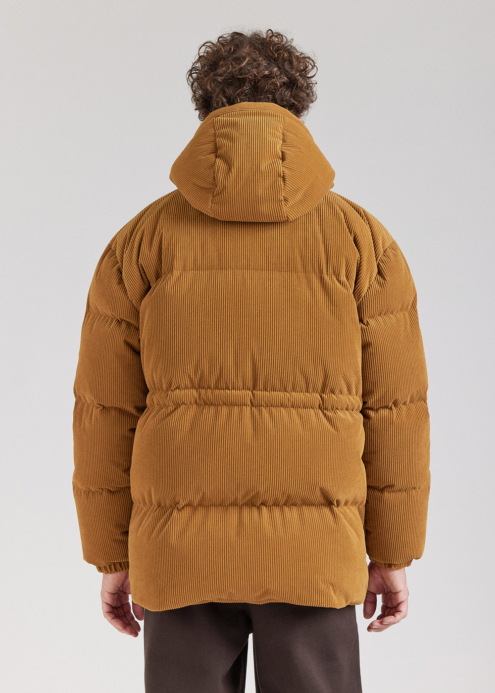 doudoune homme velours orange Big Puffer Supakitch