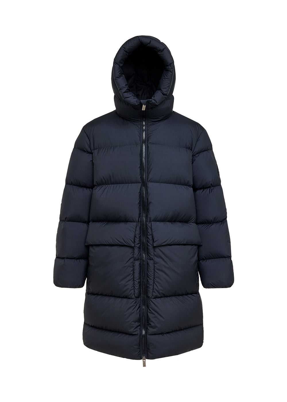 Long black Pyrenex Irek down jacket made in Saint-Sever-14