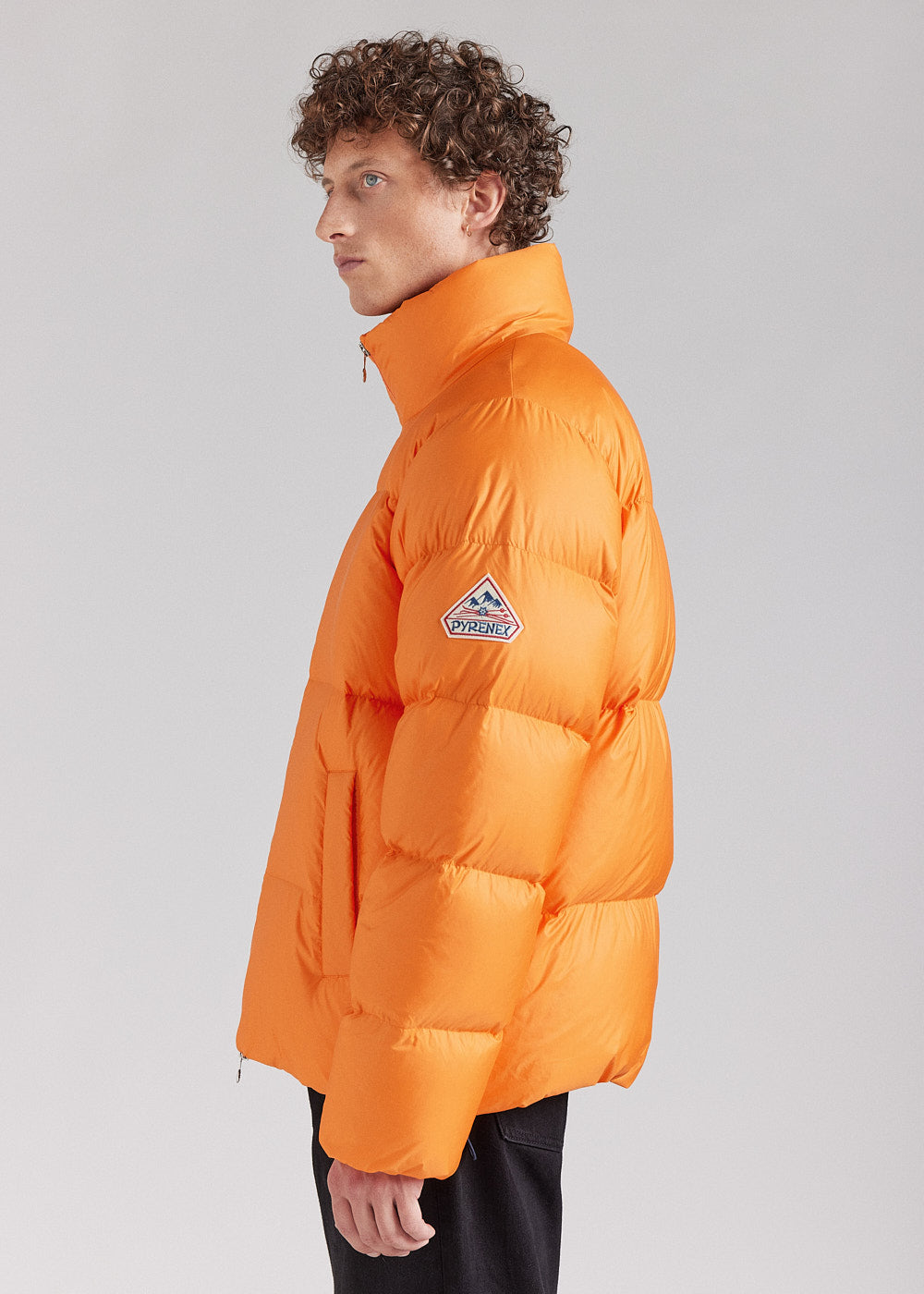 Pyrenex Shift Unisex Down Jacket in Matte Fabric Orange-6