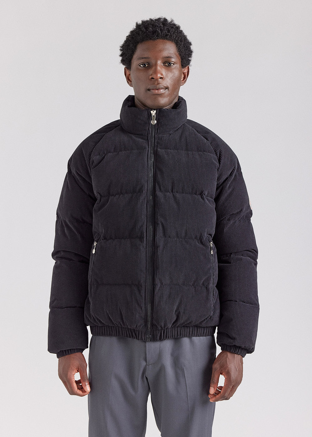 Pyrenex Vintage Mythic Velvet Corduroy Down Jacket in Black-1