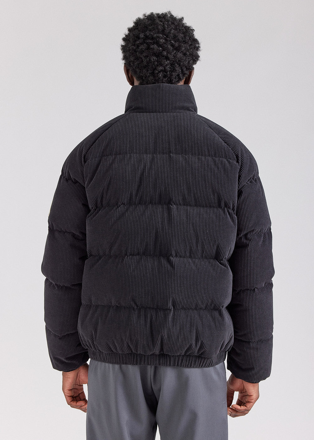 Pyrenex Vintage Mythic Velvet Corduroy Down Jacket in Black-8