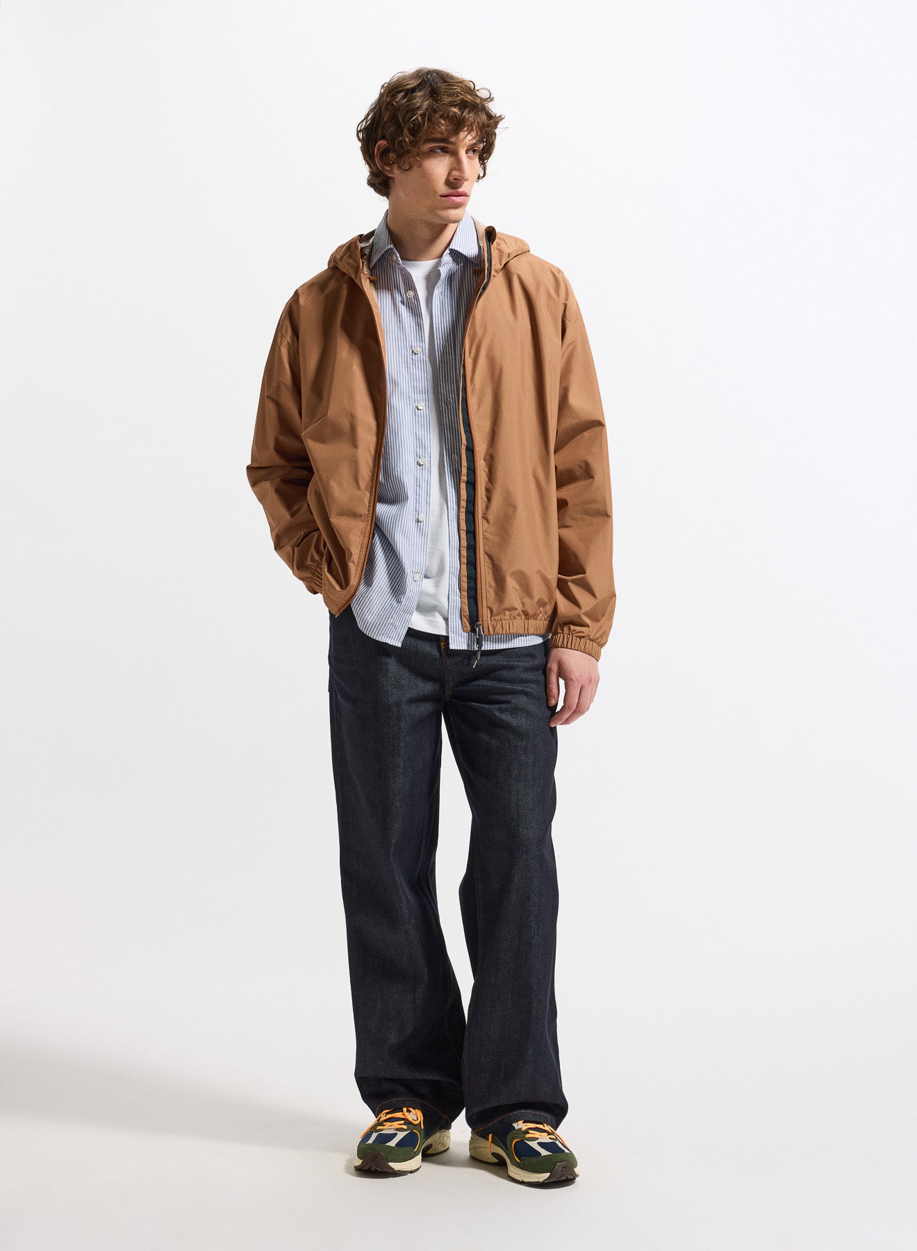 Coupe-vent imperméable unisexe Pyrenex Ensure marron terracotta homme