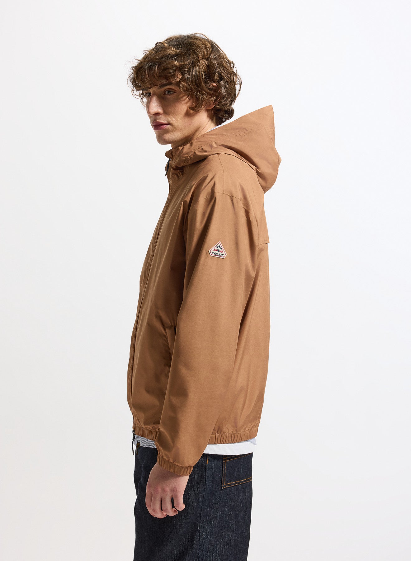 Coupe-vent imperméable unisexe Pyrenex Ensure marron terracotta homme