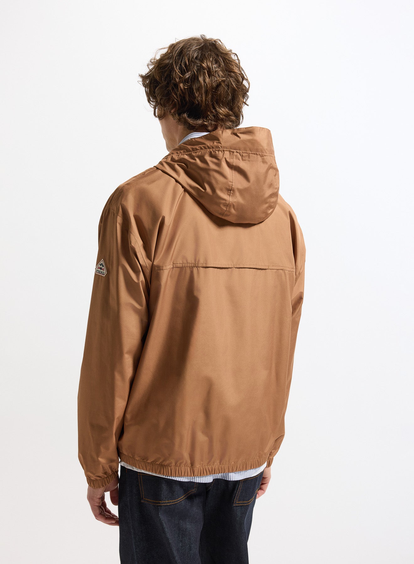 Pyrenex Ensure unisex waterproof windbreaker in terracotta brown-8