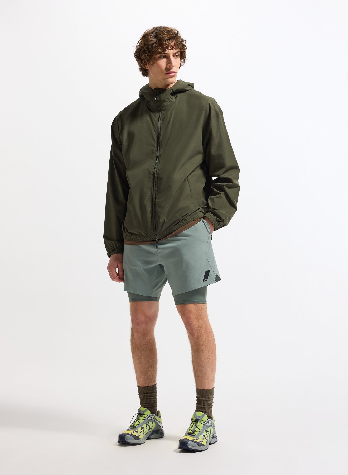 Coupe-vent imperméable unisexe Pyrenex Ensure khaki-3