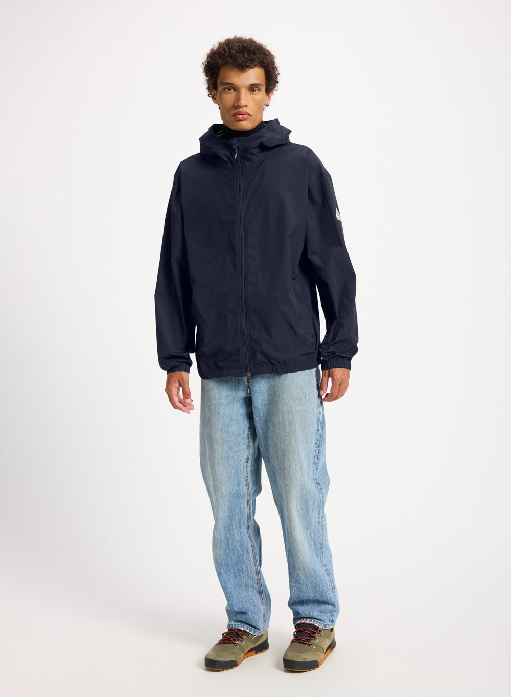 Coupe-vent imperméable unisexe Pyrenex Ensure bleu foncé