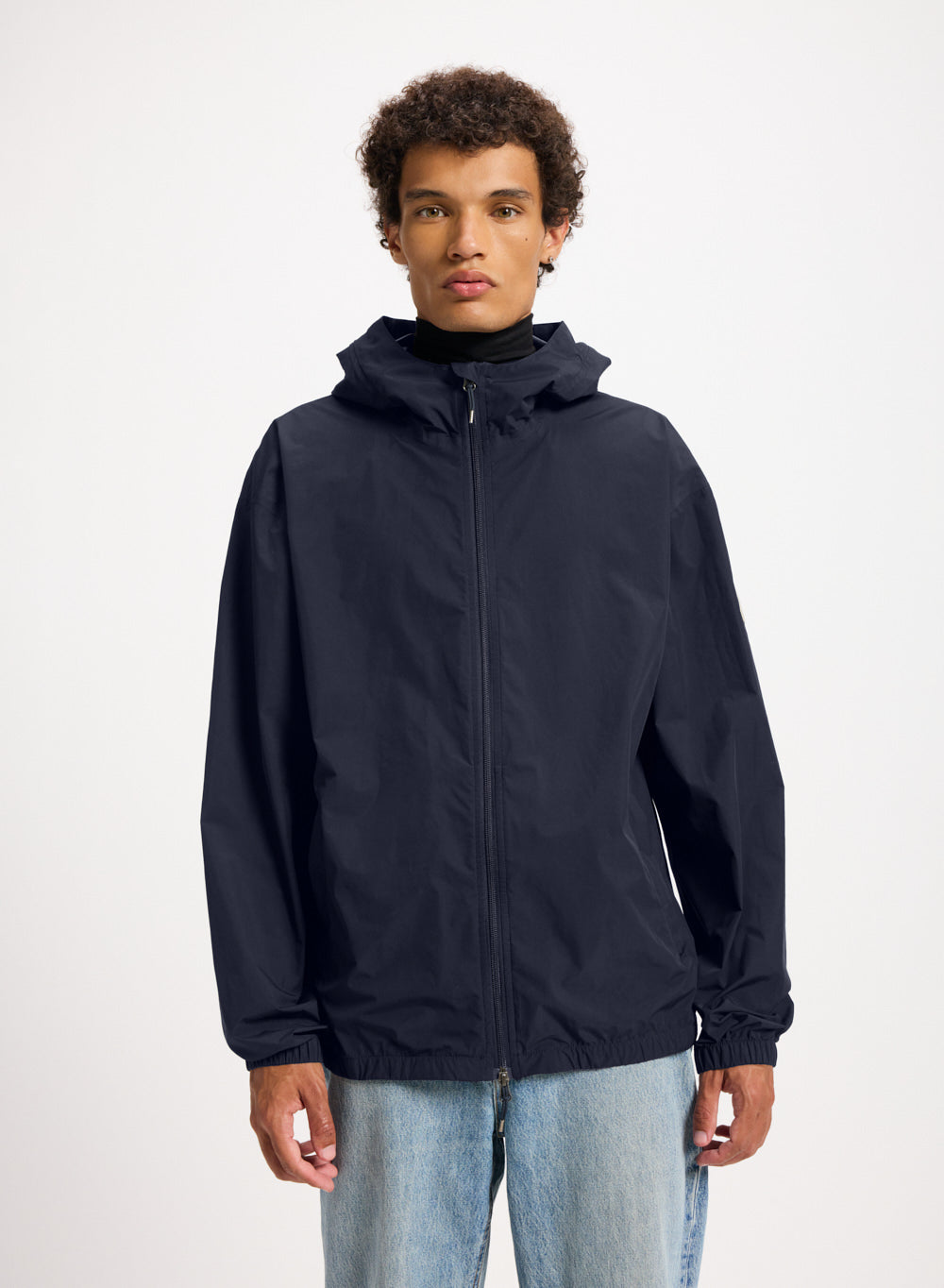 Coupe-vent imperméable unisexe Pyrenex Ensure bleu foncé