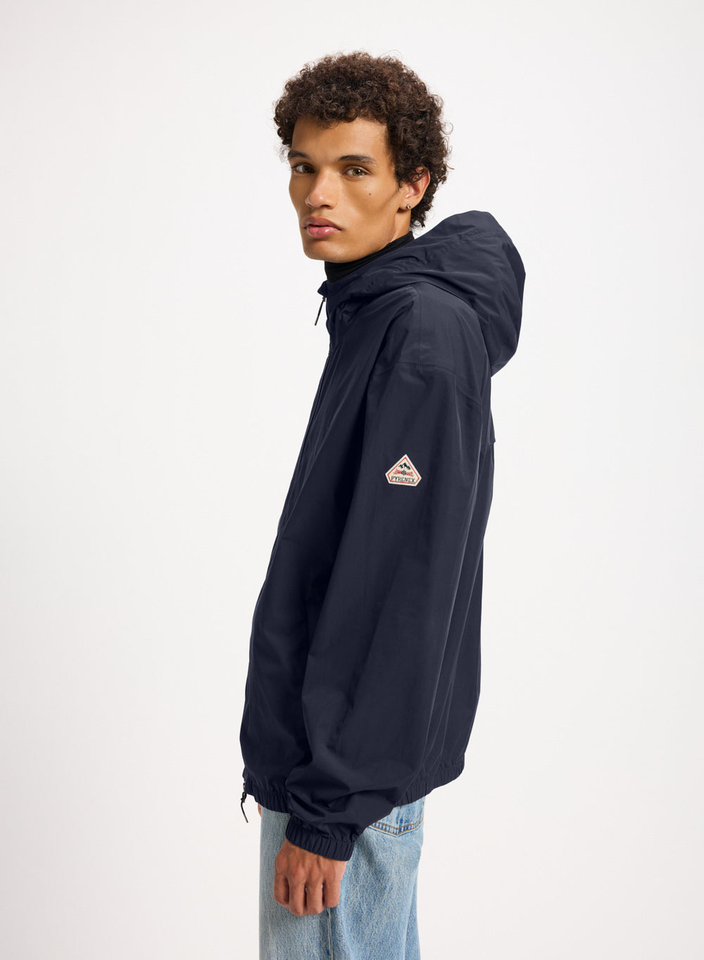 Coupe-vent imperméable unisexe Pyrenex Ensure bleu foncé