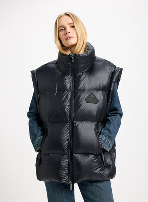 Sleeveless down jacket made in Saint-Sever Pyrenex Arbatan black women's