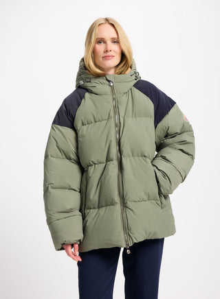 Unisex-Daunenjacke aus Naturduvet Pyrenex Retro Sten Khaki