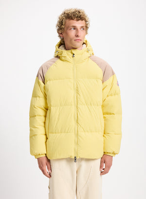 Doudoune unisexe en duvet naturel Pyrenex Retro Sten jaune pastel homme