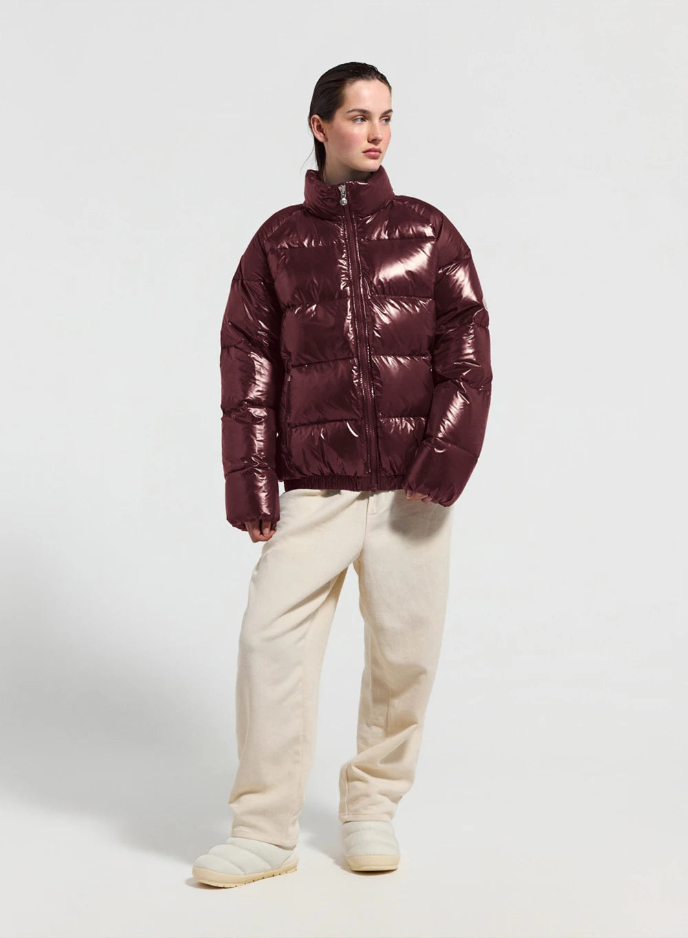 Pyrenex Vintage Mythic unisex down jacket, burgundy-4