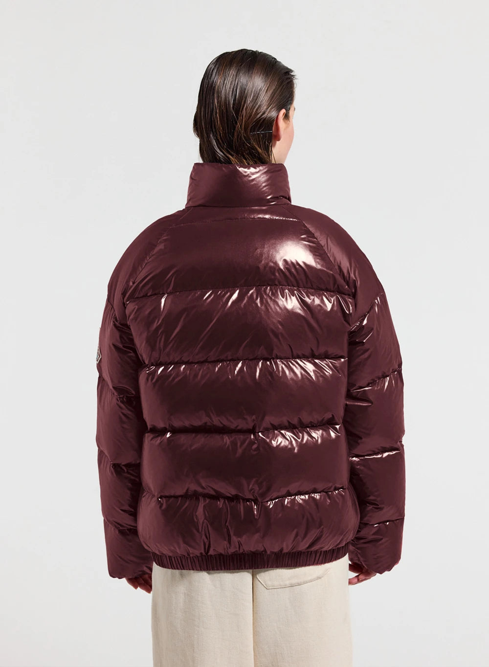Pyrenex Vintage Mythic unisex down jacket, burgundy-8