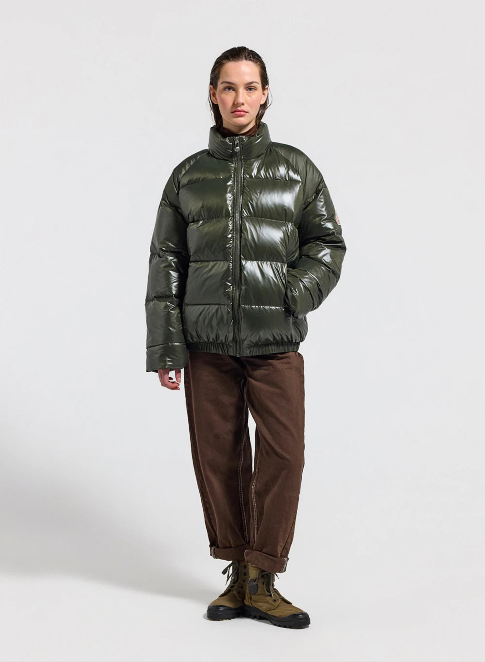 Pyrenex Vintage Mythic unisex down jacket deep-khaki-4