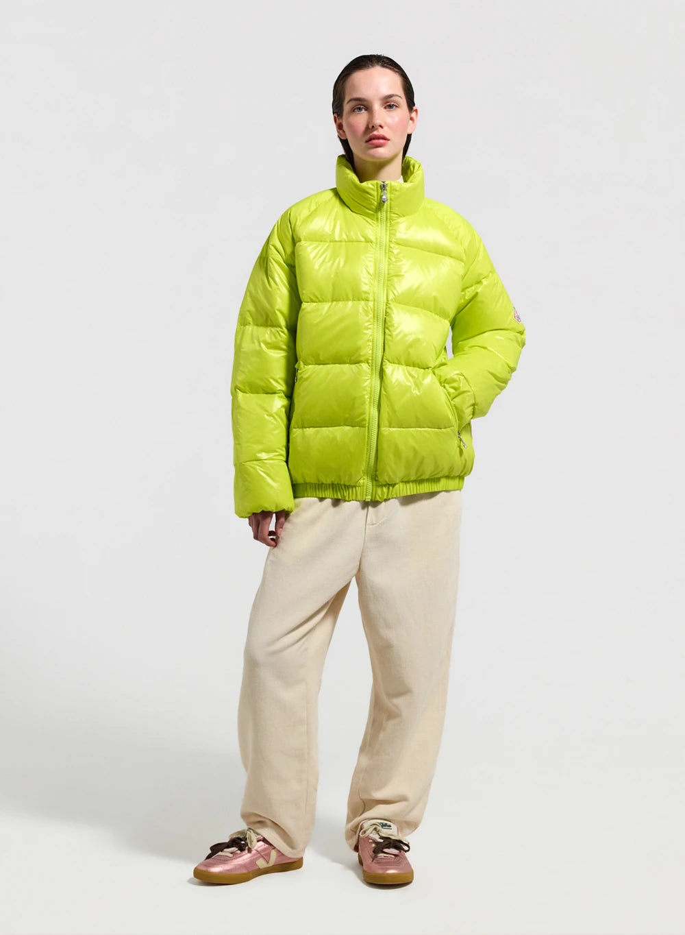 Pyrenex Vintage Mythic unisex yellow down jacket-4