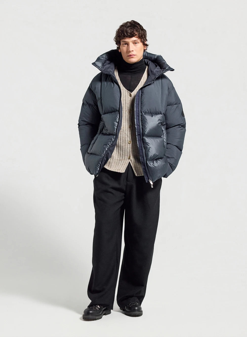 Doudoune pour homme made in Saint-Sever Pyrenex Eneko bleu foncé-3