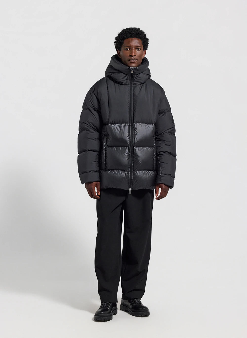 Men's down jacket made in Saint-Sever Pyrenex Eneko black-2