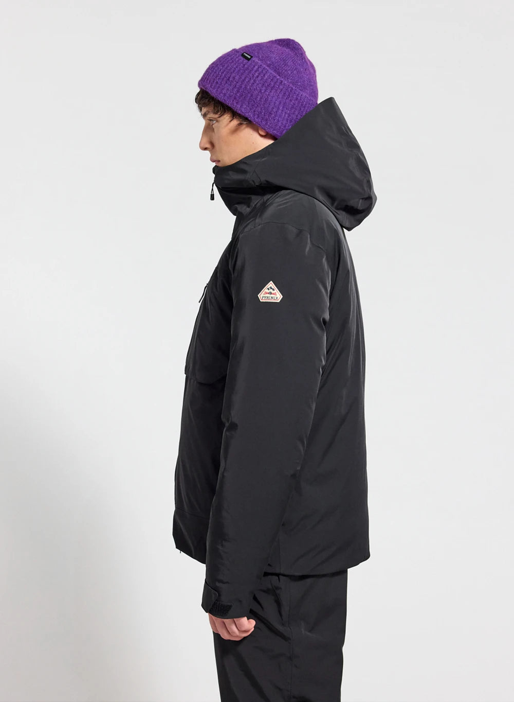 Veste parka imperméable homme Pyrenex Gravity 2 en duvet naturel noire