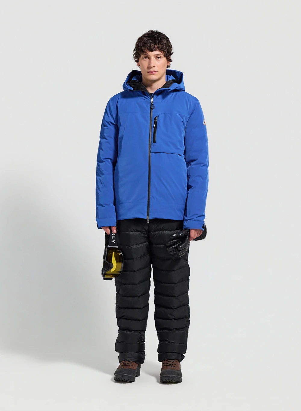 Veste parka imperméable homme Pyrenex Gravity 2 en duvet naturel bleu électrique
