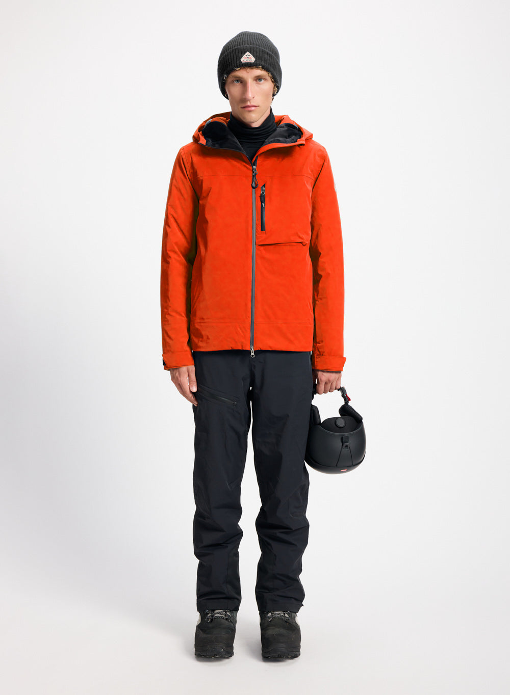 Veste parka imperméable homme Pyrenex Gravity 2 en duvet naturel orange