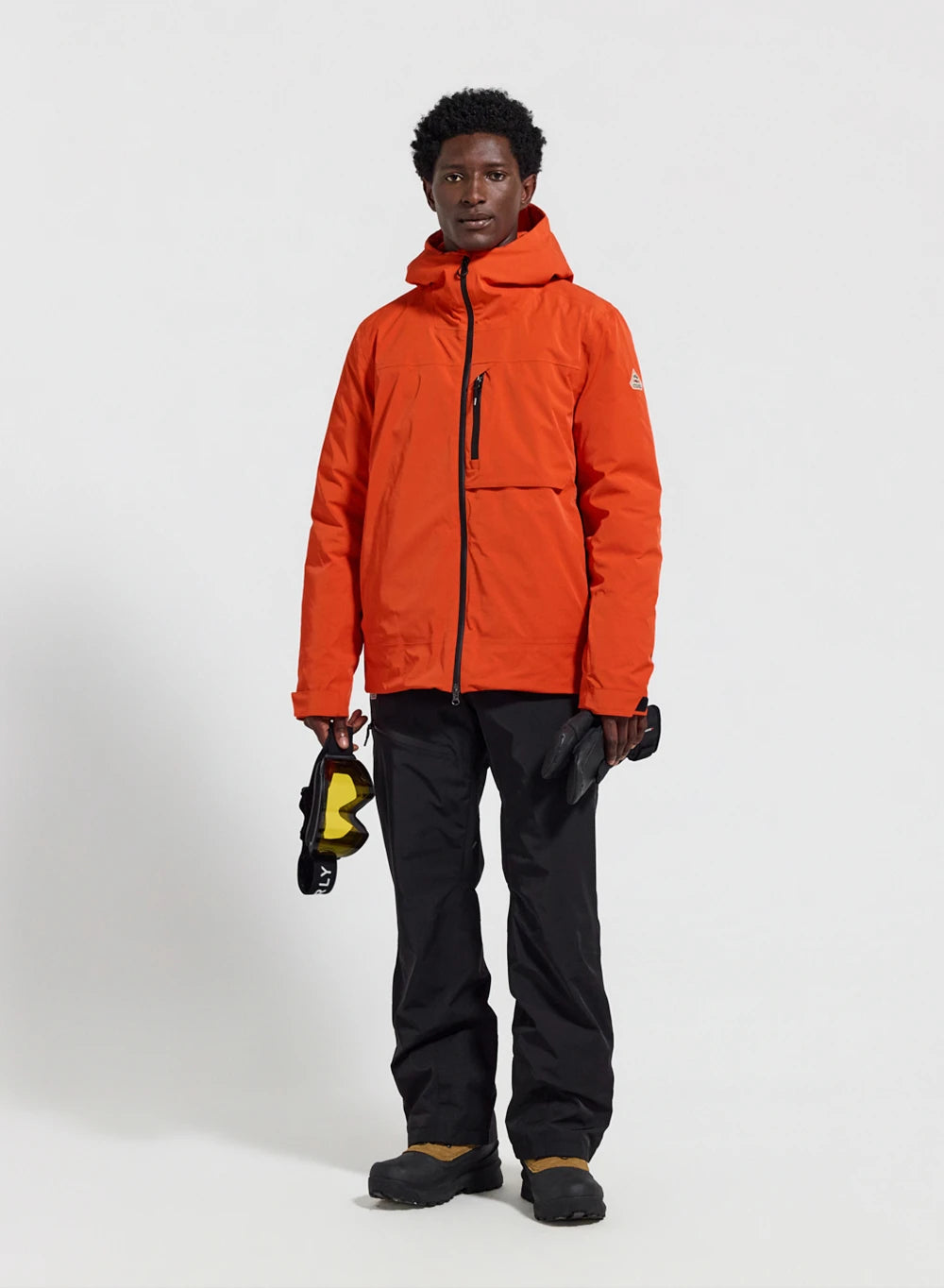 Veste parka imperméable homme Pyrenex Gravity 2 en duvet naturel orange