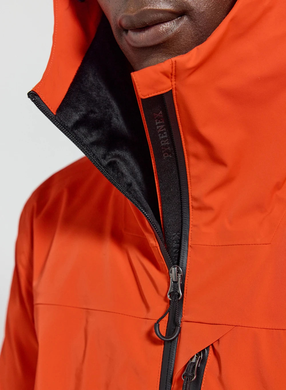 Veste parka imperméable homme Pyrenex Gravity 2 en duvet naturel orange