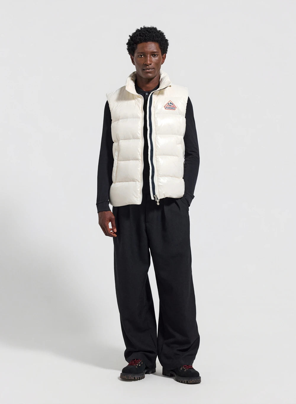 Unisex ärmellose Daunenweste Pyrenex John Weiß-3