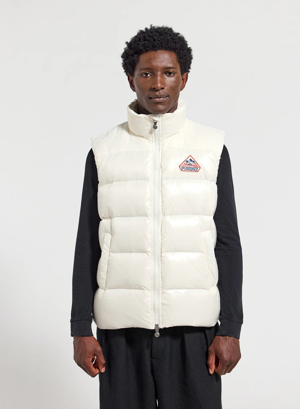Ärmellose Herren-Daunenjacke Pyrenex John Weiß