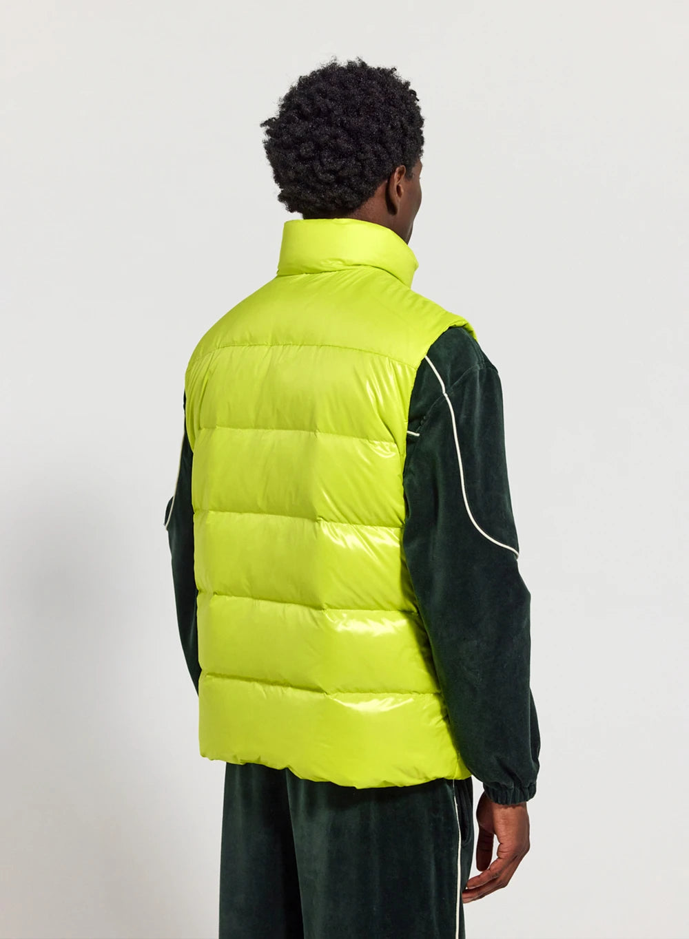 Ärmellose Unisex-Daunenjacke Pyrenex John Zitronengelb-5