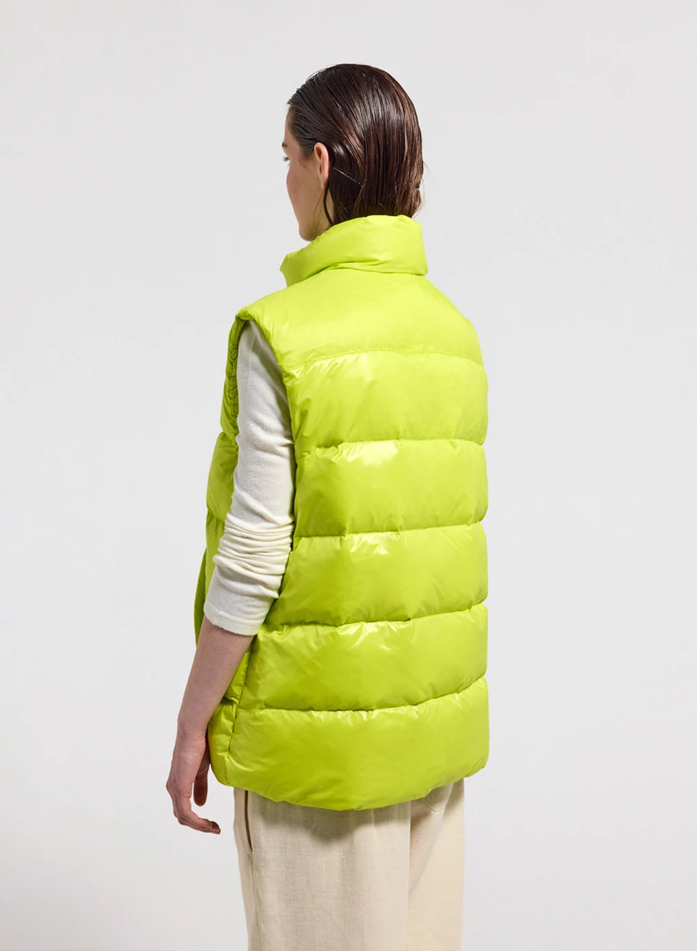 Ärmellose Unisex-Daunenjacke Pyrenex John Zitronengelb-6