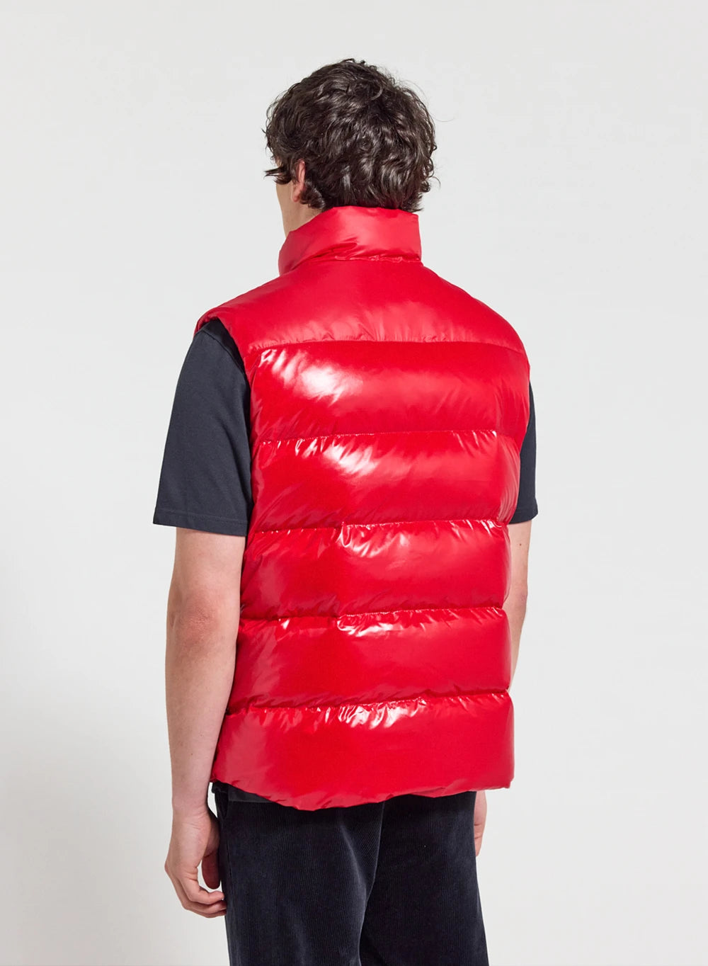 Ärmellose Unisex-Daunenjacke Pyrenex John rot-5