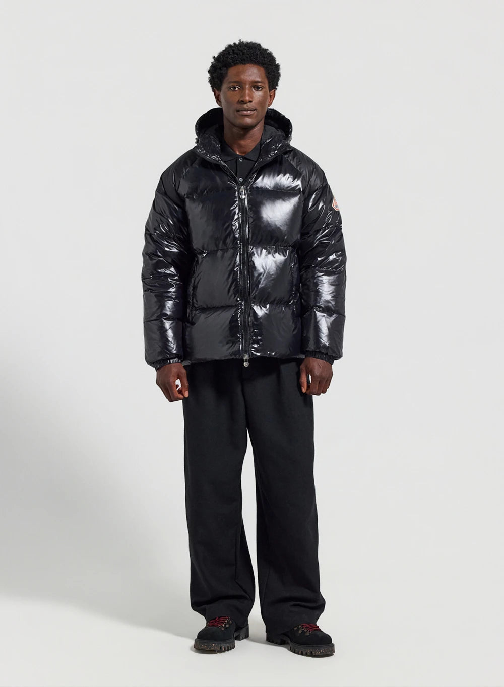 Unisex-Daunenjacke mit Kapuze Pyrenex Sten Schwarz-4