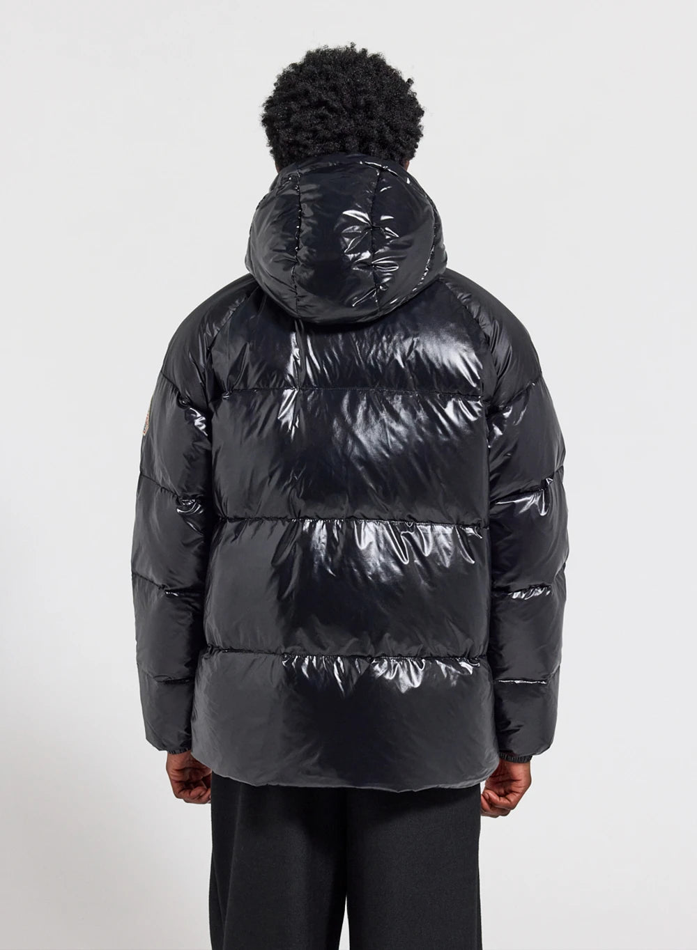 Unisex-Daunenjacke mit Kapuze Pyrenex Sten Schwarz-8