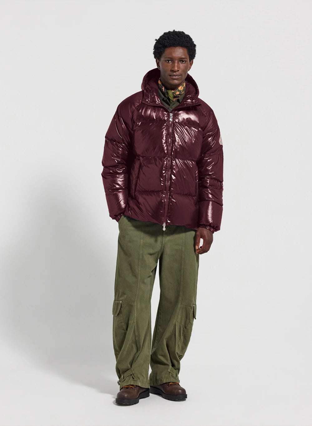Doudoune homme à capuche Pyrenex Sten bordeaux
