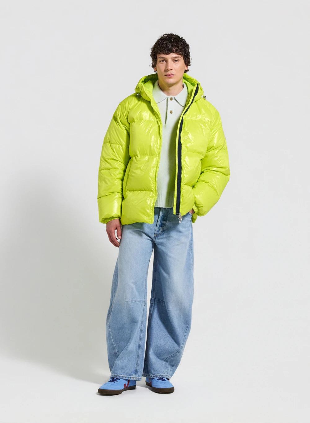 Daunenjacke mit Kapuze für Herren Pyrenex Sten Gelb