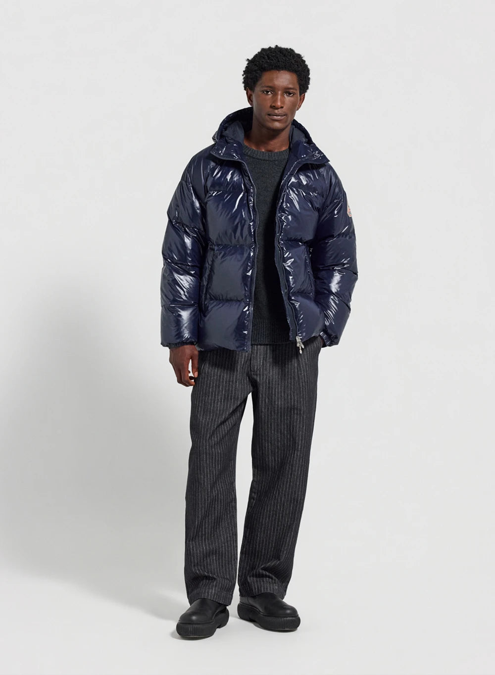 Pyrenex Sten unisex Kapuzen-Daunenjacke marineblau-4