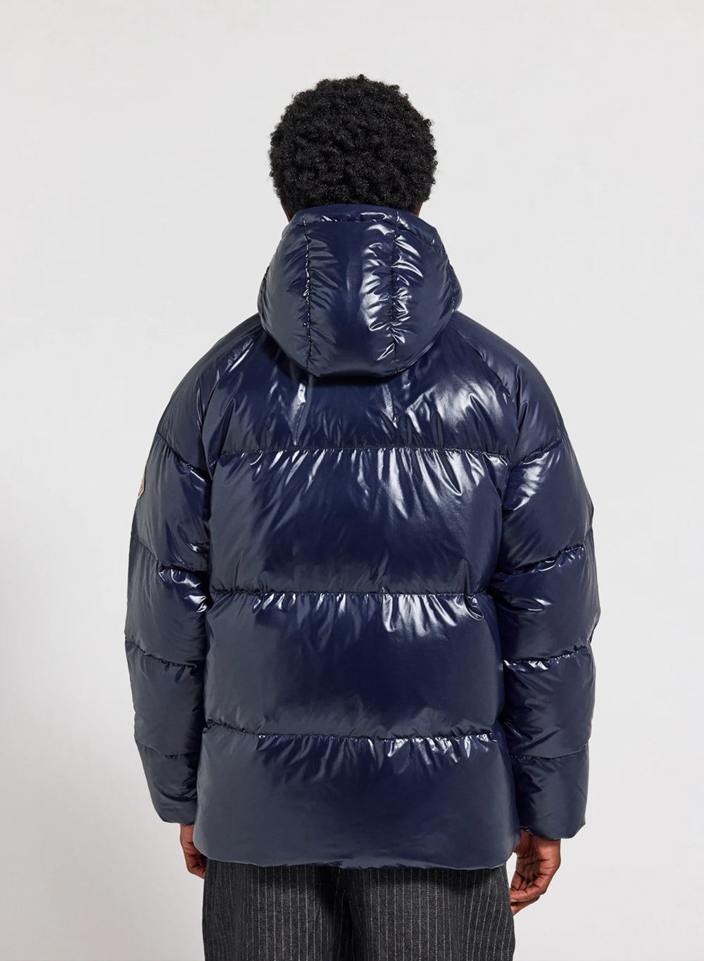 Daunenjacke Herren mit Kapuze Pyrenex Sten marineblau 