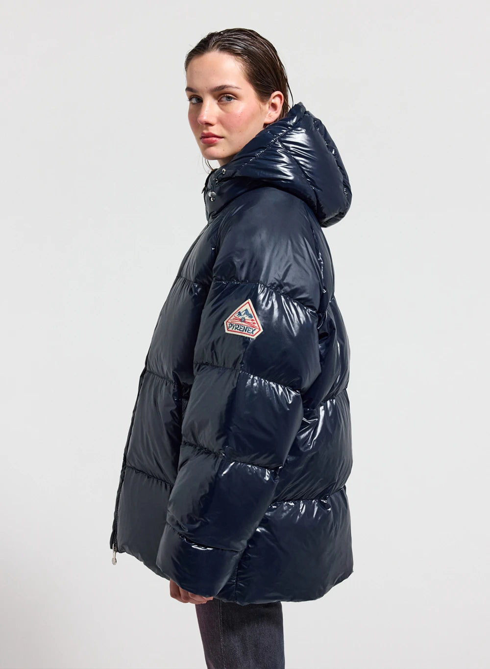 Pyrenex Sten unisex Kapuzen-Daunenjacke marineblau-7
