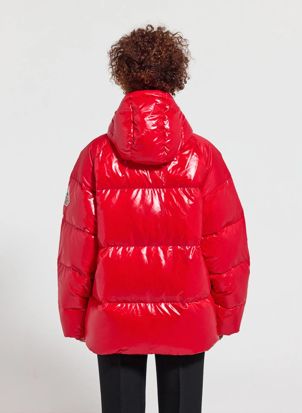 Damen-Daunenjacke mit Kapuze Pyrenex Sten Rot
