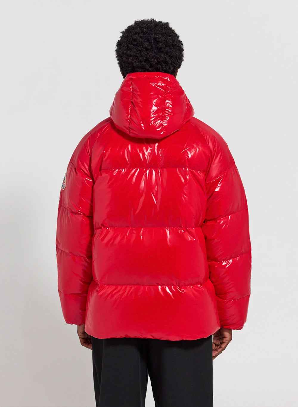 Herren-Daunenjacke mit Kapuze Pyrenex Sten rot